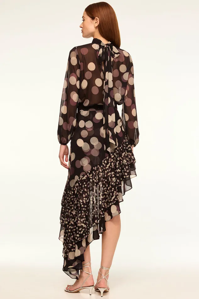 Misa Los Angeles Lulu Top Polka Dot Large Women Tops