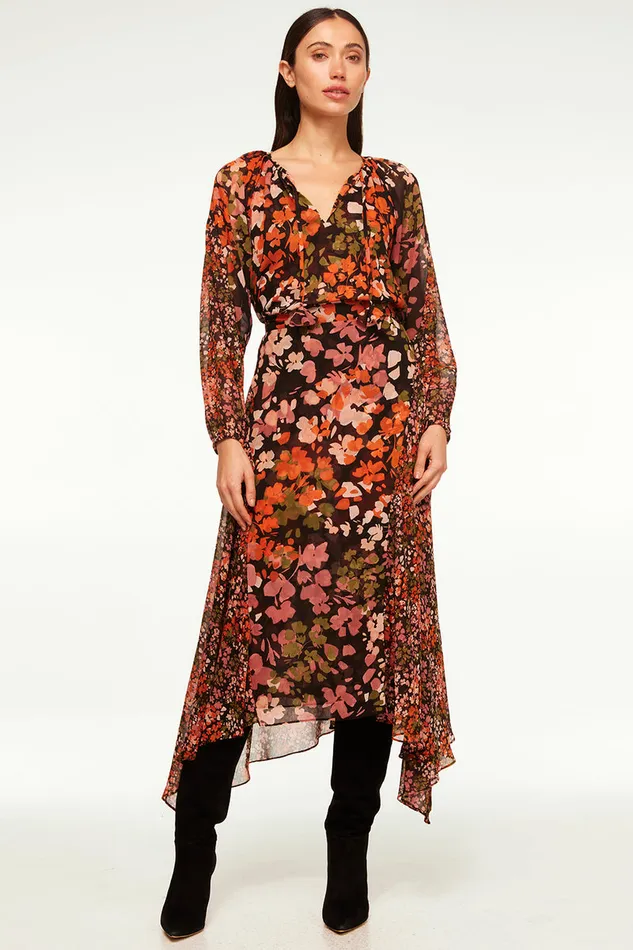 Misa Los Angeles Maral Skirt Autumn Flora Mix Women Matching Sets
