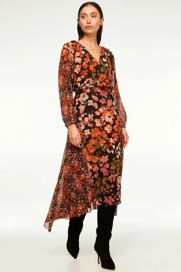 Misa Los Angeles Maral Skirt Autumn Flora Mix Women Matching Sets