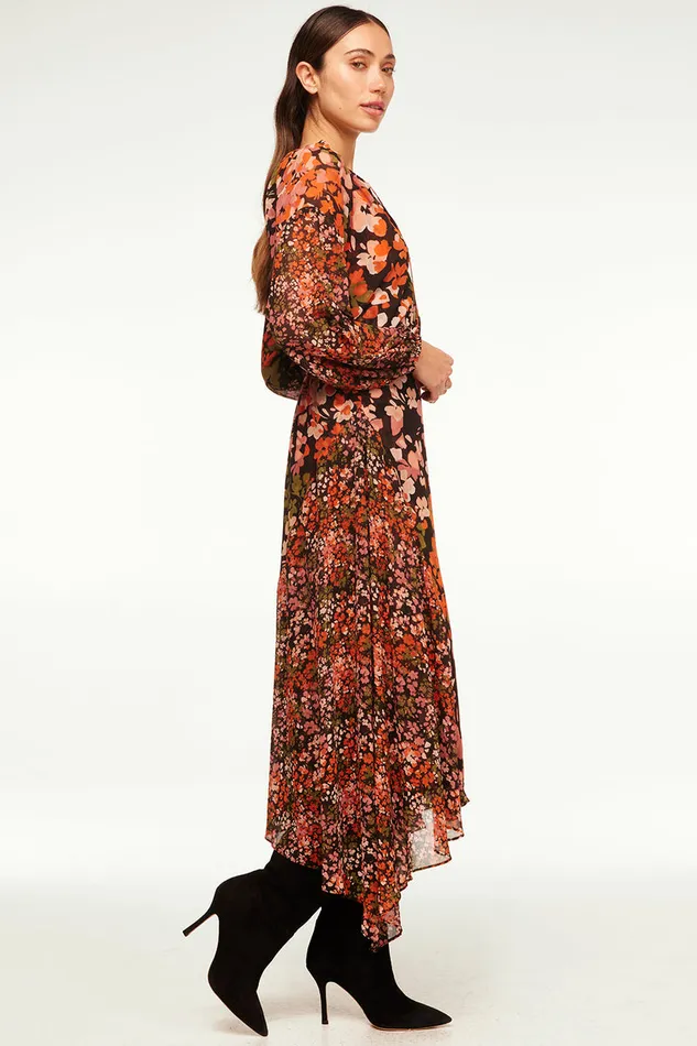 Misa Los Angeles Maral Skirt Autumn Flora Mix Women Matching Sets