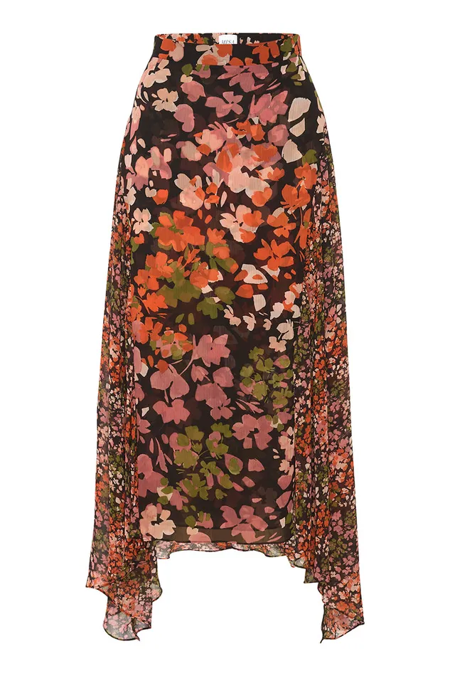 Misa Los Angeles Maral Skirt Autumn Flora Mix Women Matching Sets