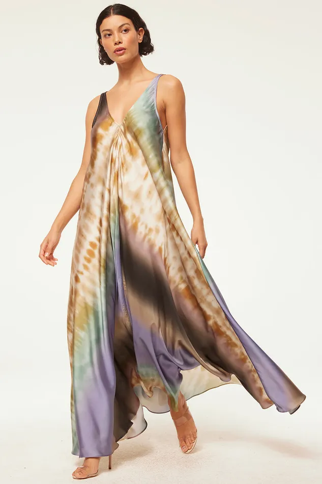 Misa Los Angeles Notta Dress Cerulean Ombre Women Dresses