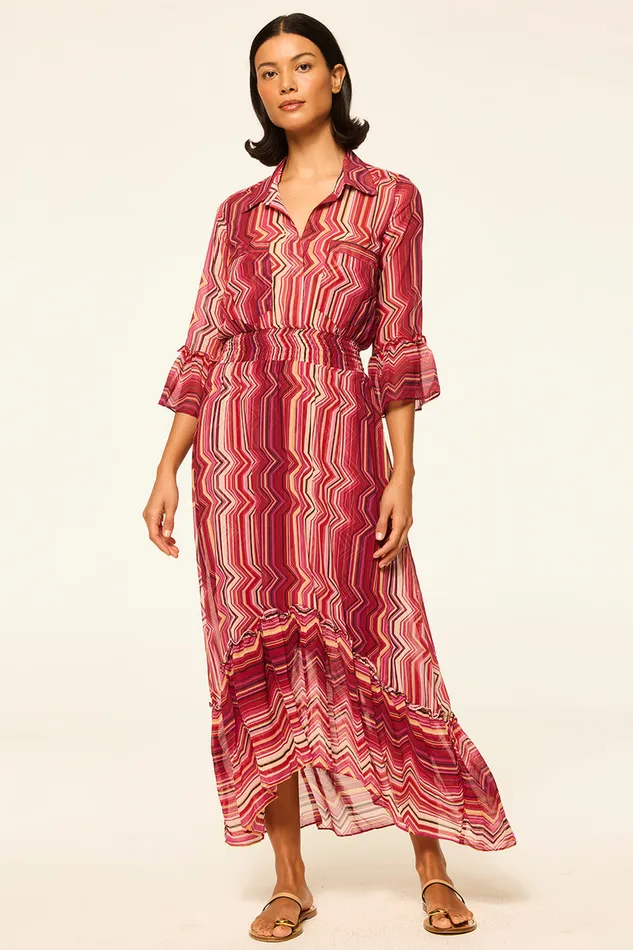 Misa Los Angeles Ofelia Dress La Banda Crimson Women Dresses