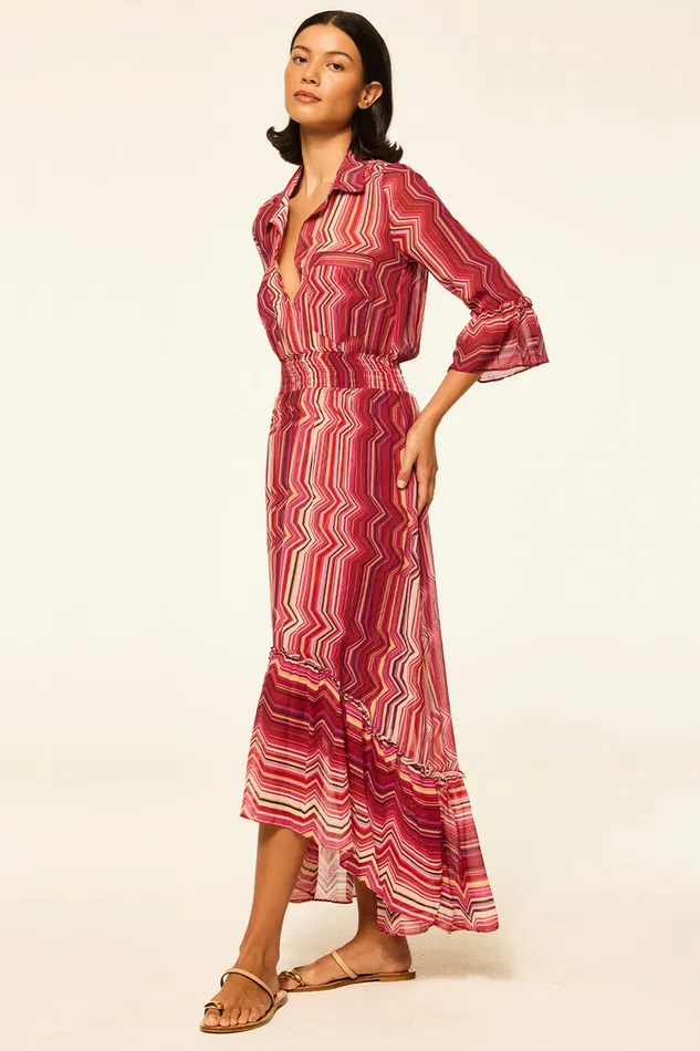 Misa Los Angeles Ofelia Dress La Banda Crimson Women Dresses