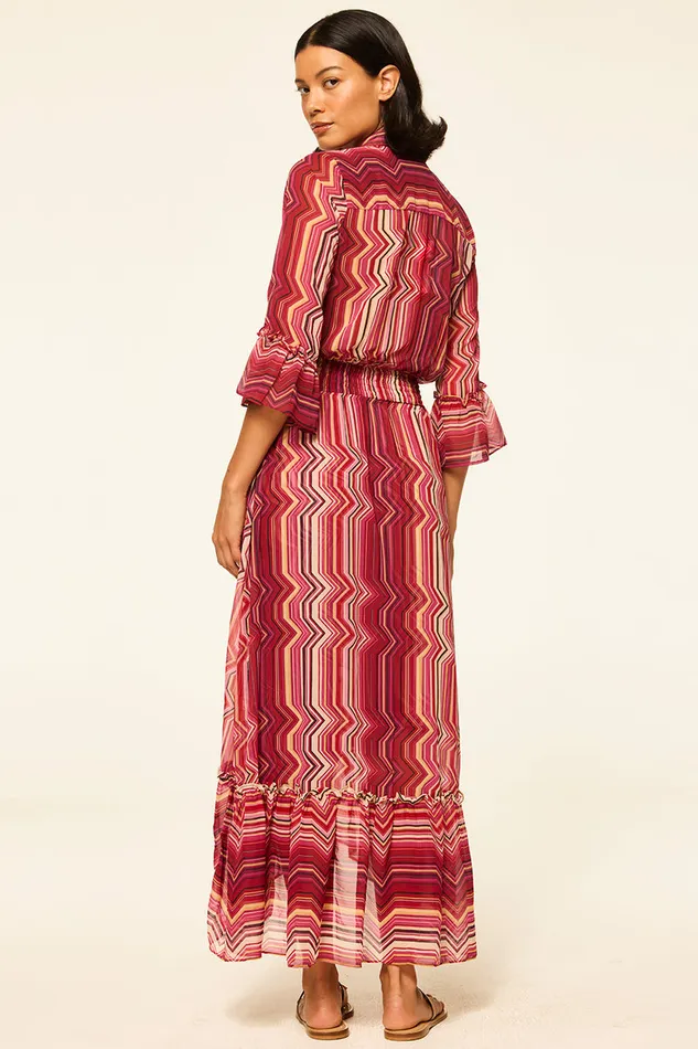Misa Los Angeles Ofelia Dress La Banda Crimson Women Dresses