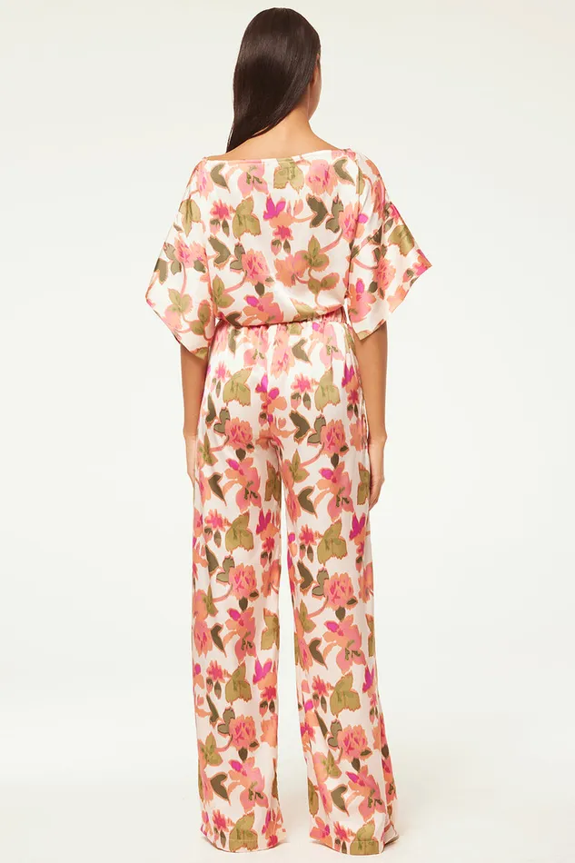 Misa Los Angeles Reshma Pant Sonoran Flora Satin Women Pants
