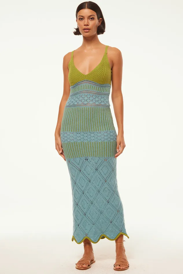 Misa Los Angeles Sezen Dress Blue Women Dresses