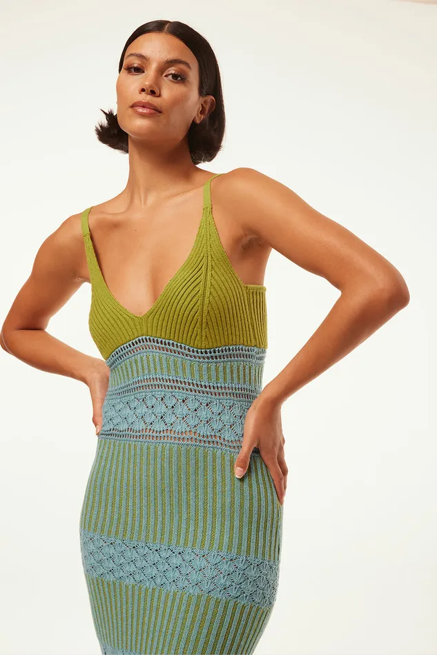 Misa Los Angeles Sezen Dress Blue Women Dresses