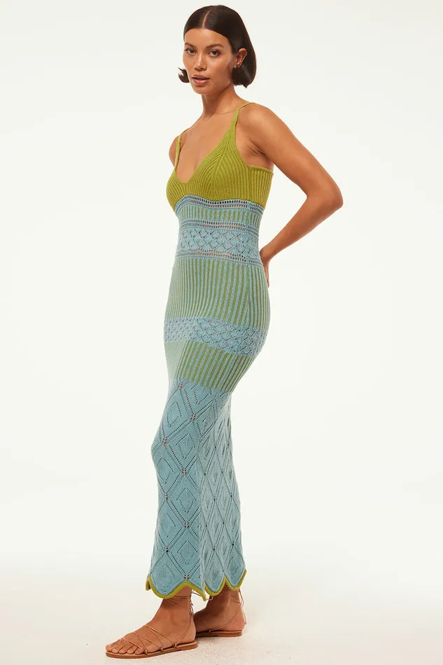 Misa Los Angeles Sezen Dress Blue Women Dresses