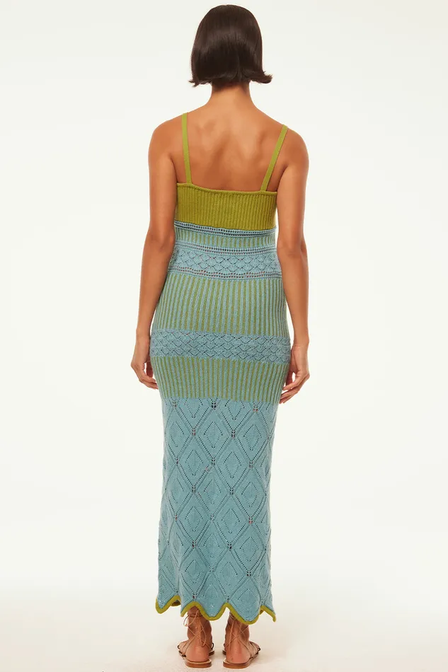 Misa Los Angeles Sezen Dress Blue Women Dresses