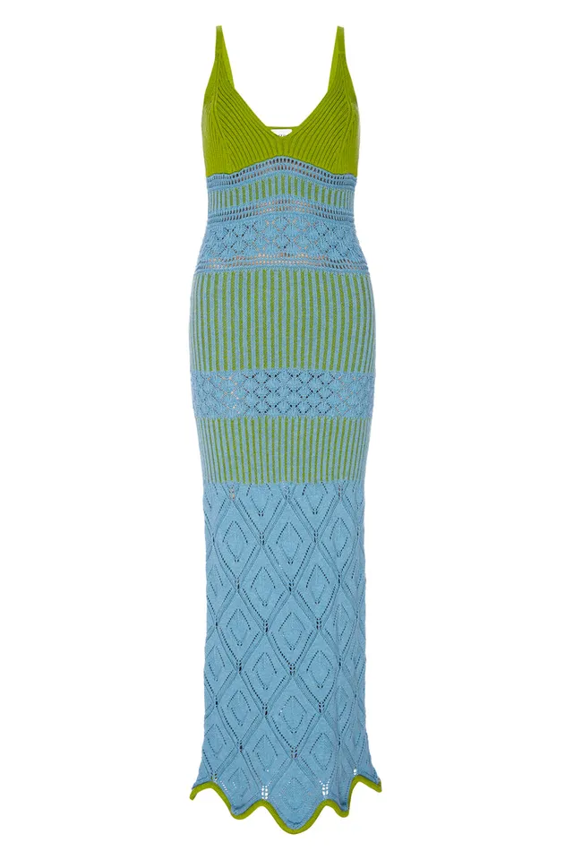 Misa Los Angeles Sezen Dress Blue Women Dresses