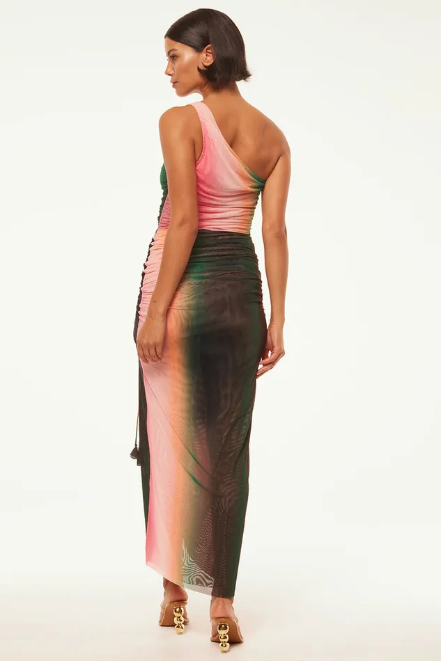 Misa Los Angeles Sirena Dress Cali Ombre Women Jersey and Mesh