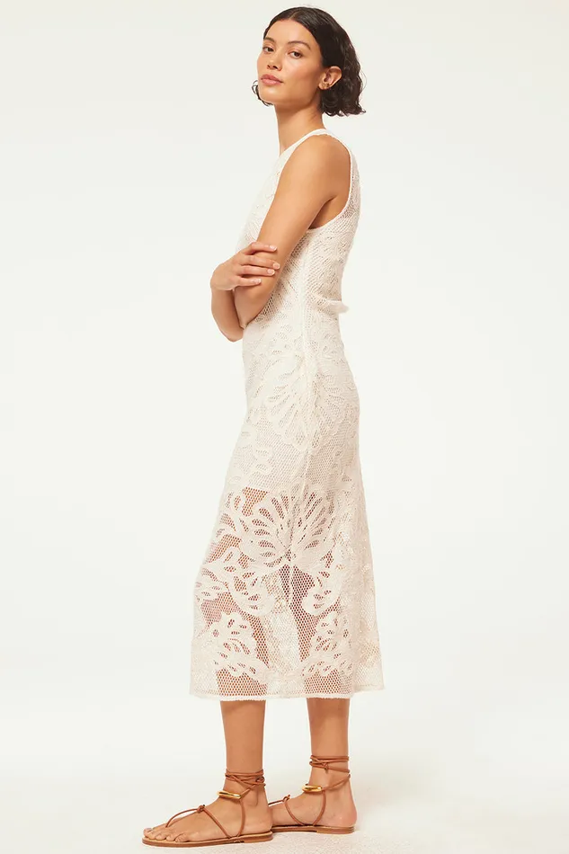 Misa Los Angeles Sofandeh Dress Embroidered Mesh Women Jersey and Mesh