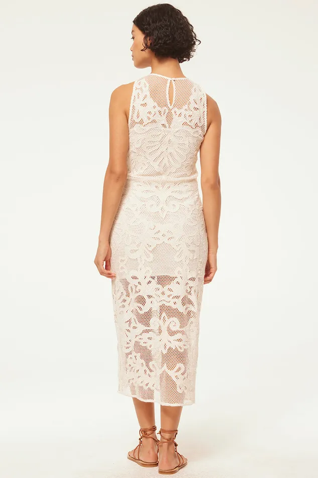 Misa Los Angeles Sofandeh Dress Embroidered Mesh Women Jersey and Mesh