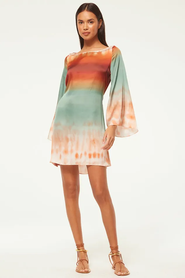 Misa Los Angeles Twiggy Dress Carnelian Ombre Women Dresses