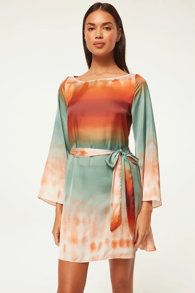Misa Los Angeles Twiggy Dress Carnelian Ombre Women Dresses