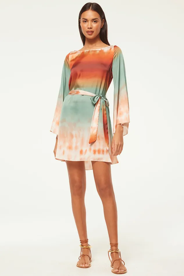 Misa Los Angeles Twiggy Dress Carnelian Ombre Women Dresses