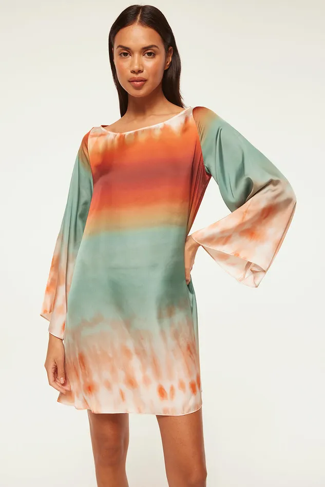 Misa Los Angeles Twiggy Dress Carnelian Ombre Women Dresses
