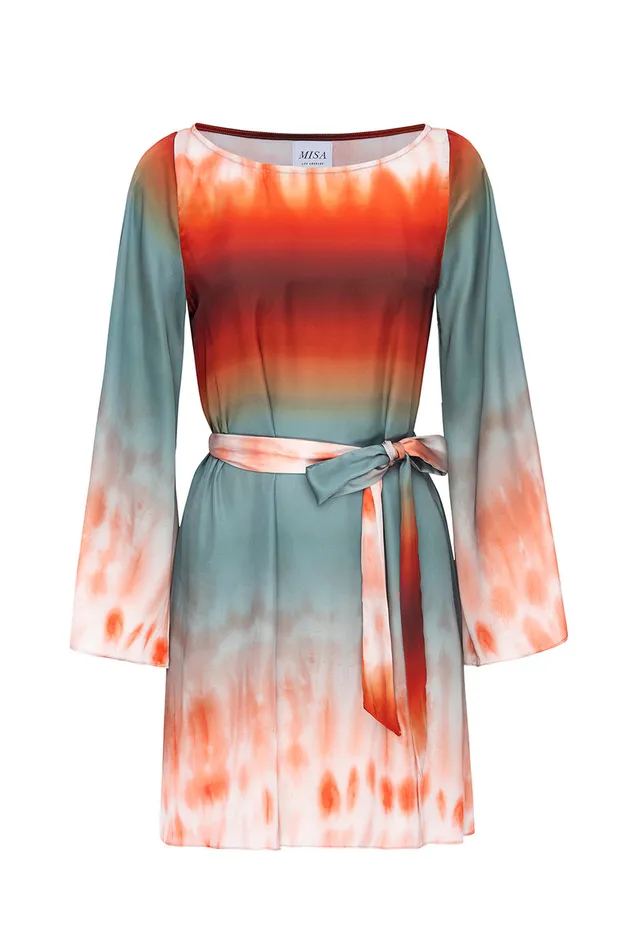 Misa Los Angeles Twiggy Dress Carnelian Ombre Women Dresses