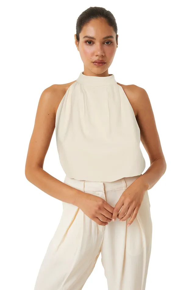 Misa Los Angeles Yvan Top Ivory Women Tops