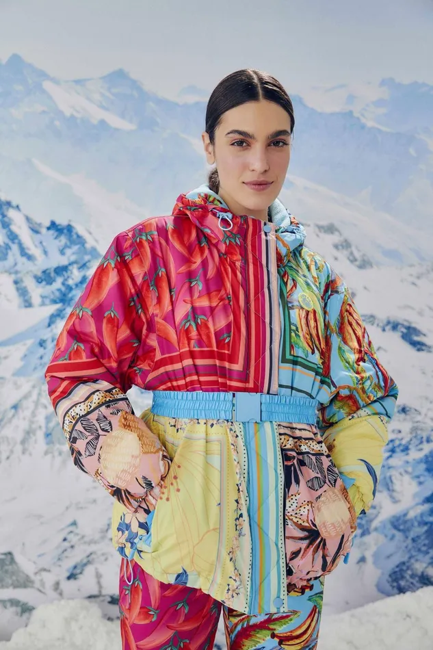 Mixed Scarves Ski Puffer Jacket Women Farm Rio Puffer Jackets