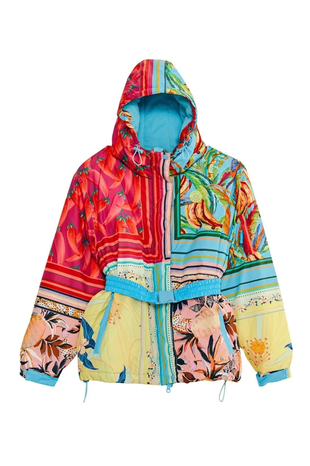 Mixed Scarves Ski Puffer Jacket Women Farm Rio Puffer Jackets