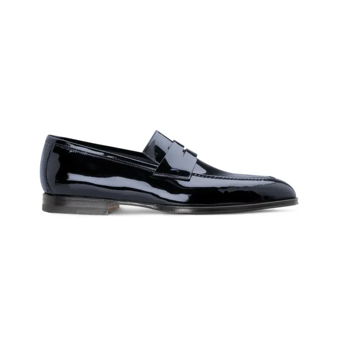 Moreschi Loafers Blue Patent Leather Loafer 8211 Men