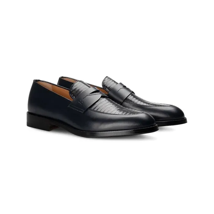 Moreschi Loafers Dark Blue Fine Leather Loafer 8211 Men