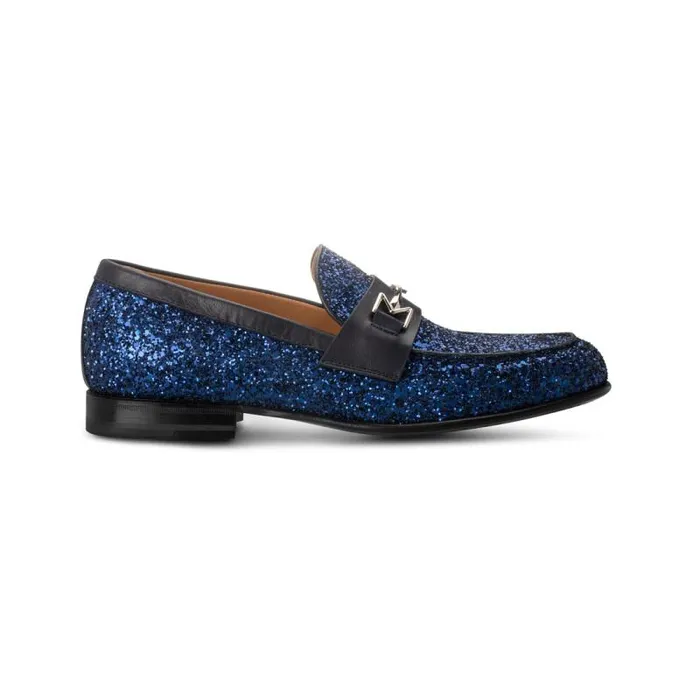 Moreschi Loafers FOR HIM 8211 Blue Glitter Loafer 8211 Men