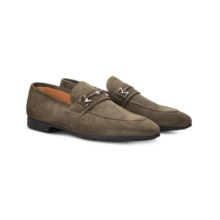 Moreschi Loafers Green Suede Loafer 8211 Men