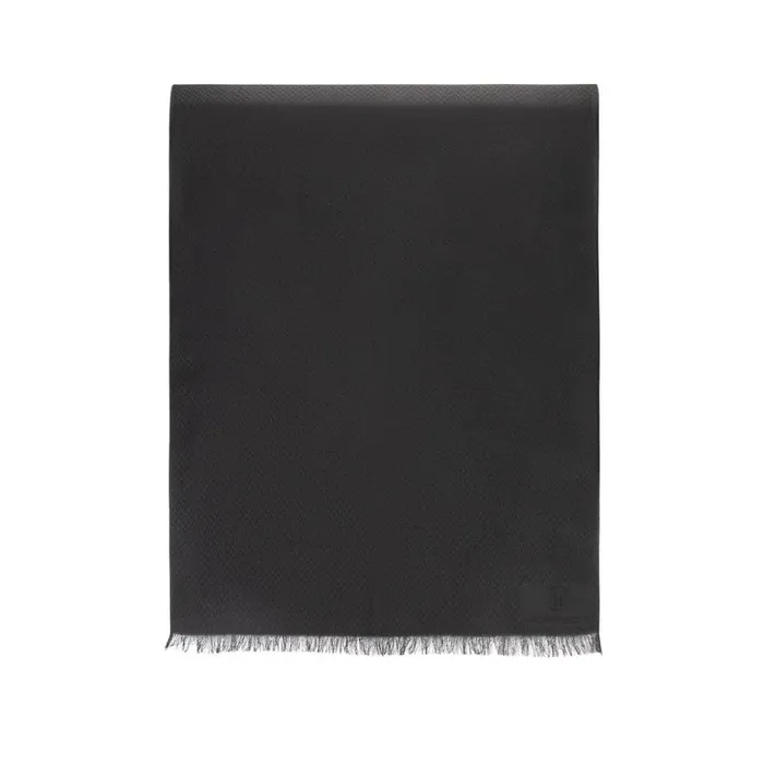 Moreschi Scarves Black Wool And Viscose Scarf 8211 WomenMen