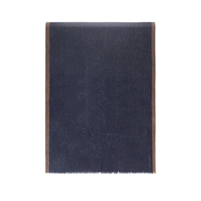Moreschi Scarves Blue And Brown Wool Scarf 8211 WomenMen