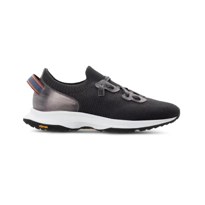 Moreschi Sneakers Black Wool Knit Sneaker 8211 Men
