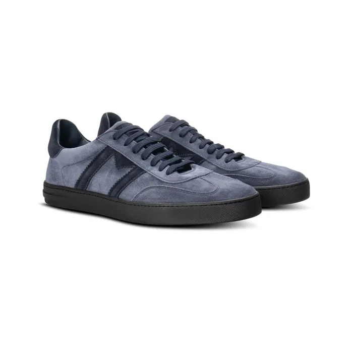 Moreschi Sneakers Blue Navy Suede Sneaker 8211 Men