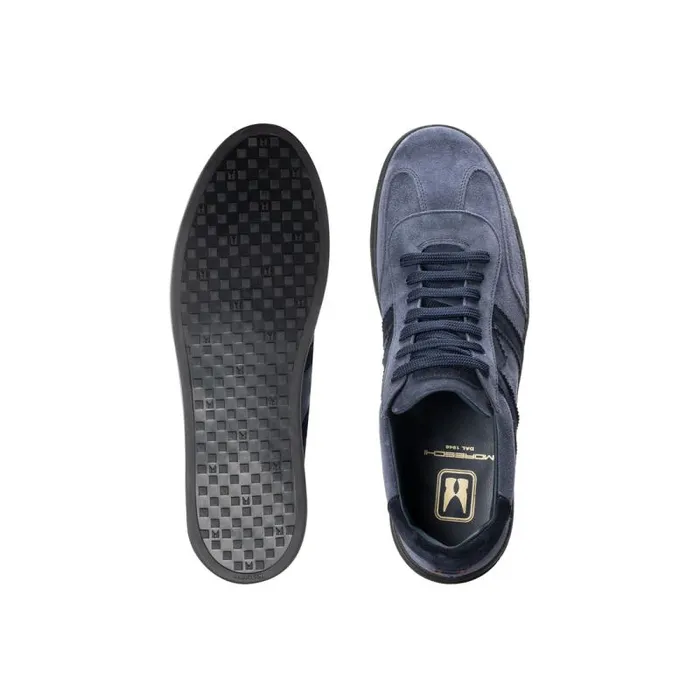 Moreschi Sneakers Blue Navy Suede Sneaker 8211 Men