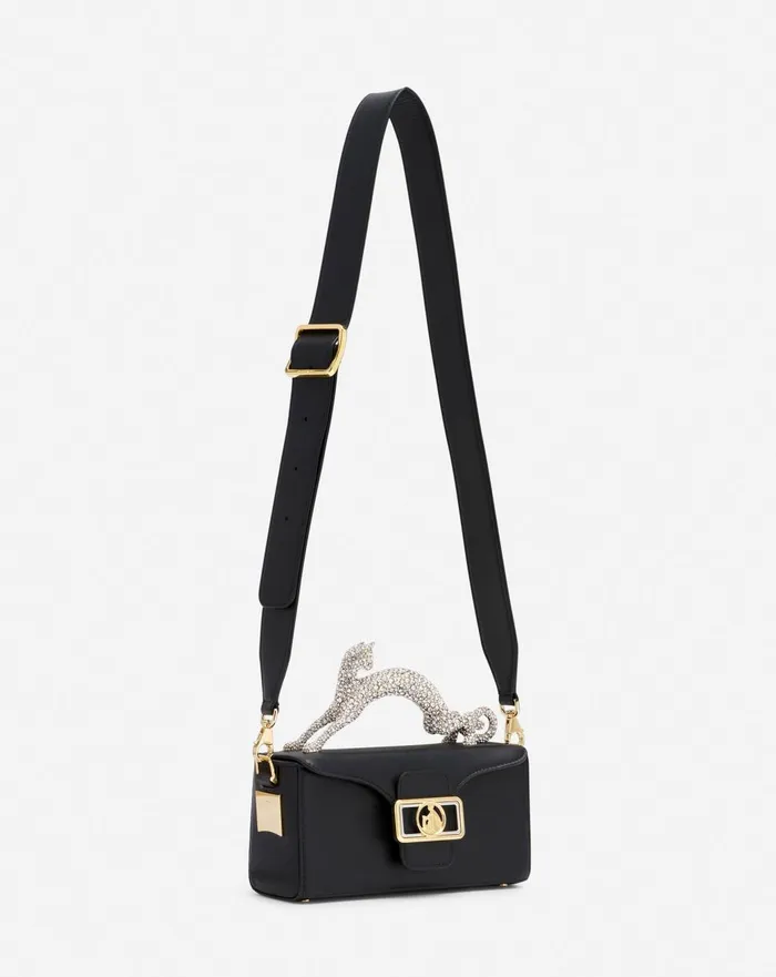 Nano Pencil Cat Leather And Rhinestone Bag Black Women Lanvin Pencil