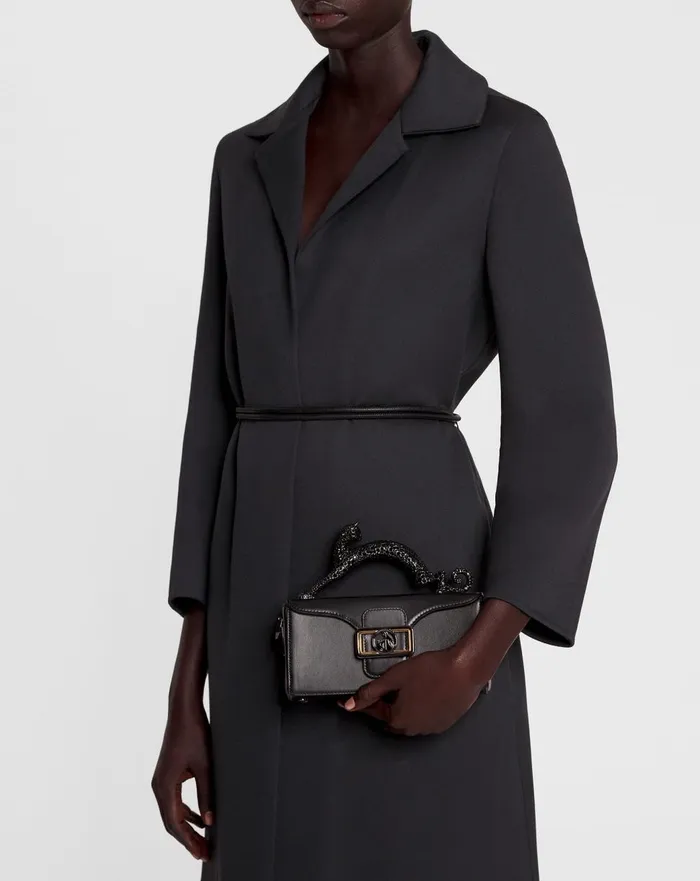 Nano Pencil Cat Leather Bag Black Women Lanvin Mini Bags and Clutches Nano Pencil Cat Leather Bag Black Women Lanvin Mini Bags and Clutches