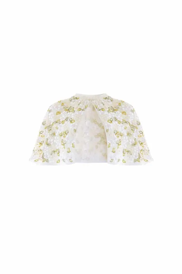Needle and Thread Capes Brianna Short Open Cape Champagne 8211 Women