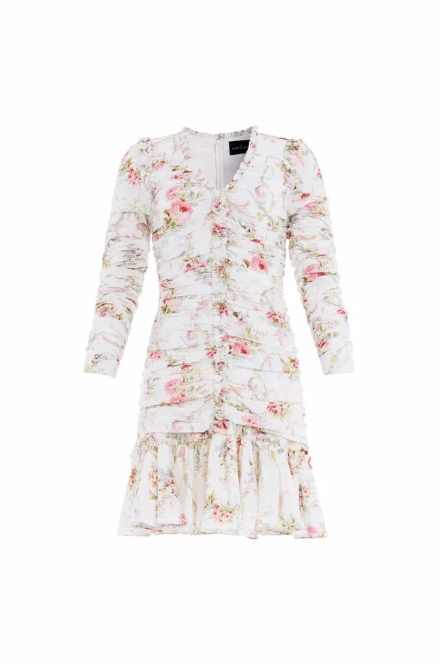 Needle and Thread Dresses Enchanted Garden Ellen Crepe Micro Mini Dress Multi 8211 Women