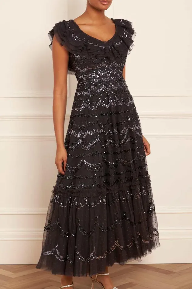 Needle and Thread Dresses Everthine Ankle Gown Black 8211 Women