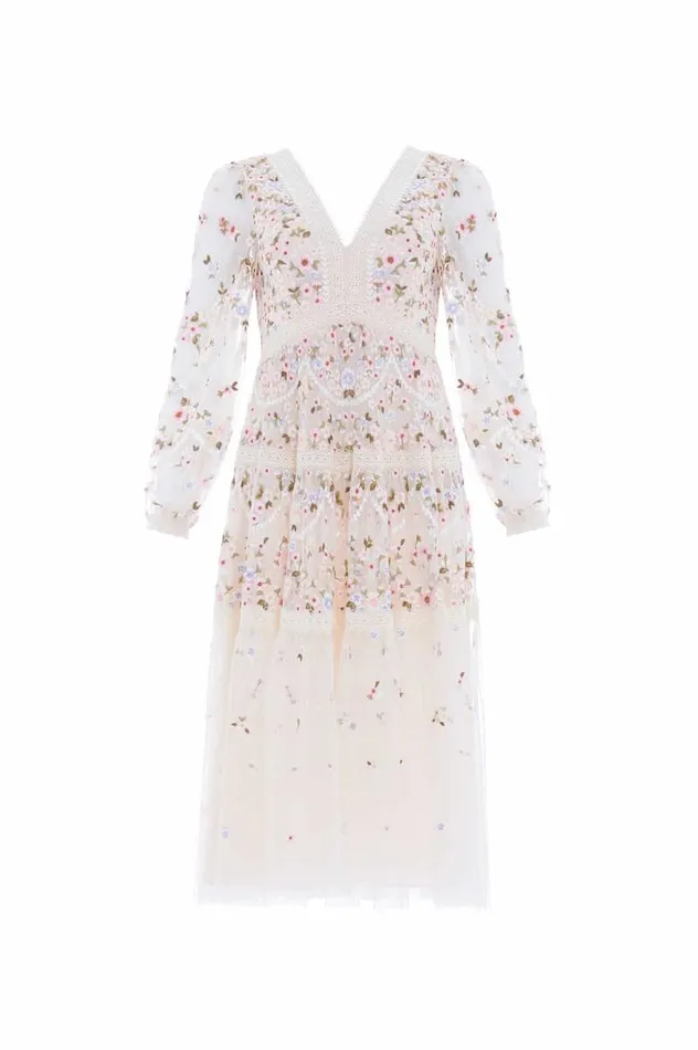 Needle and Thread Dresses Garland Ribbon Midaxi Dress Champagne 8211 Women