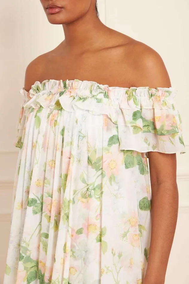 Needle and Thread Dresses Immortal Rose Aria Chiffon OffShoulder Ankle Gown Multi 8211 Women
