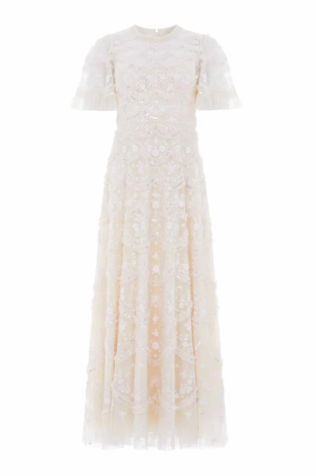 Needle and Thread Dresses Lily Bloom Ankle Gown Champagne 8211 Women