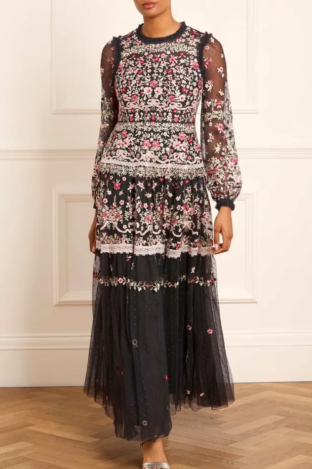 Needle and Thread Dresses Ribbon Bouquet Gown Black 8211 Women