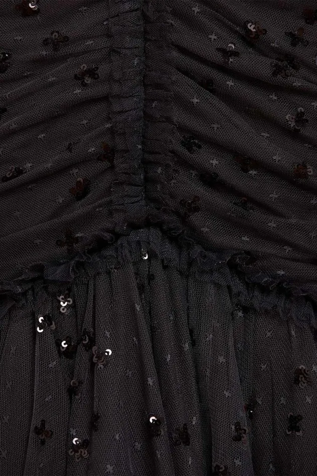 Needle and Thread Dresses Scatter Sequin Long Sleeve Ankle Gown Black 8211 Women