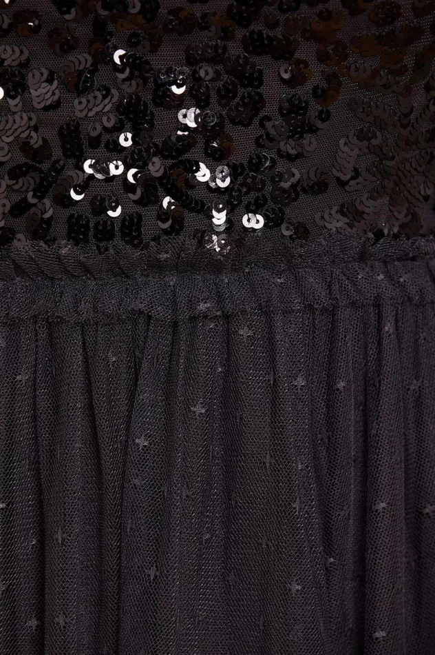 Needle and Thread Dresses Sequin Wreath Bodice OffShoulder Ankle Gown Black 8211 Women