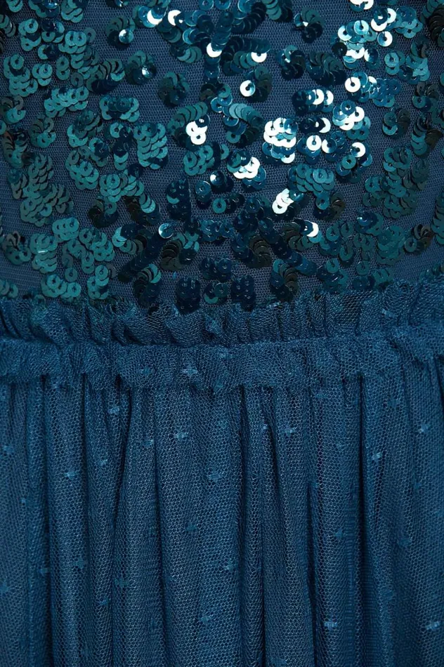 Needle and Thread Dresses Sequin Wreath Bodice OffShoulder Ankle Gown Blue 8211 Women