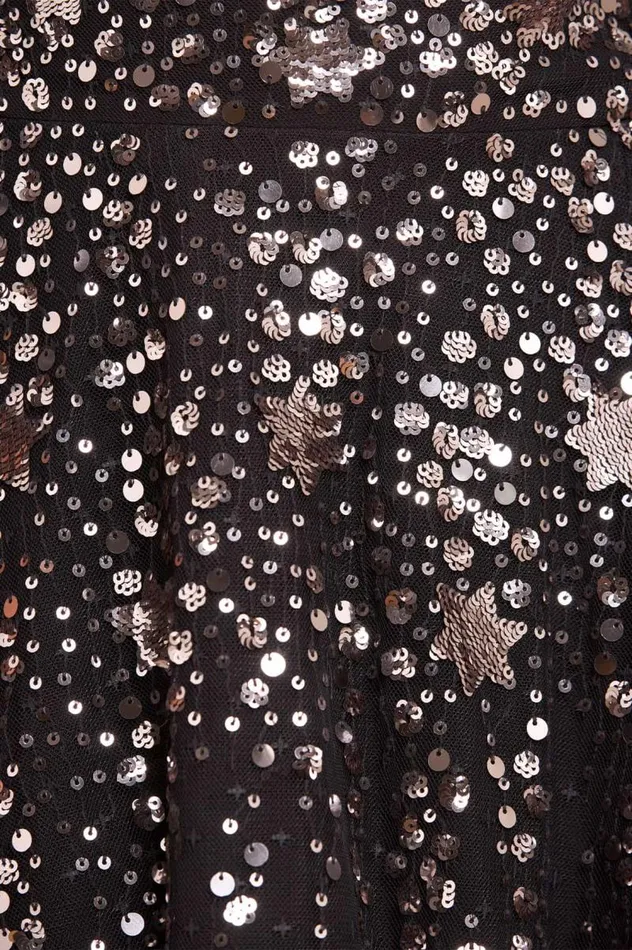 Needle and Thread Dresses Shooting Stars Cape Micro Mini Dress Black 8211 Women
