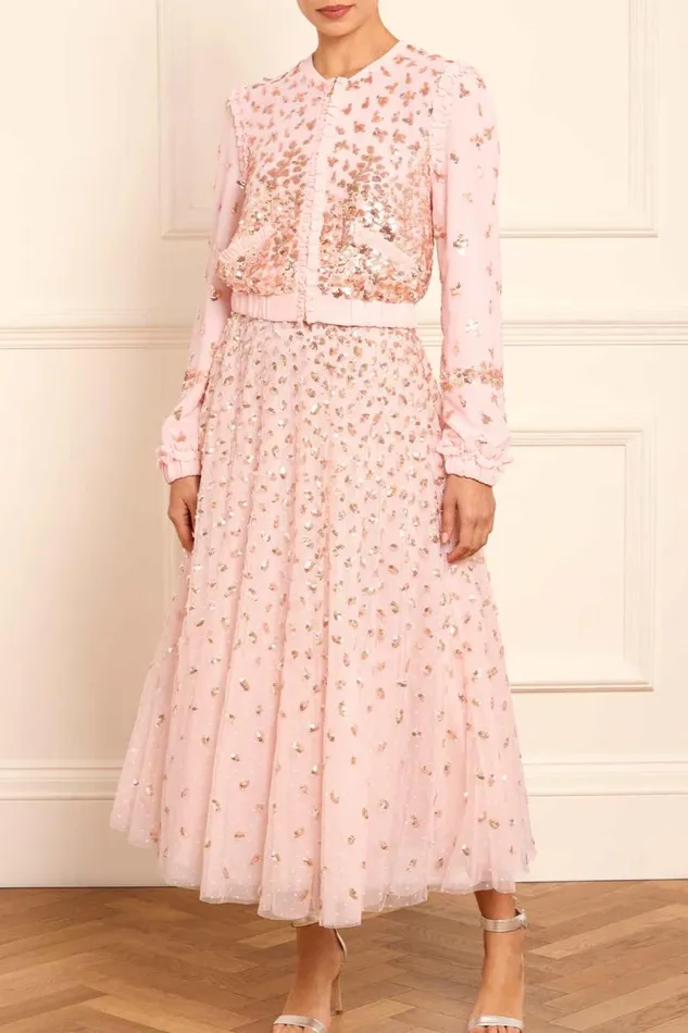 Needle and Thread Skirts Autumn Leaves Ballerina Skirt Pink 8211 Women