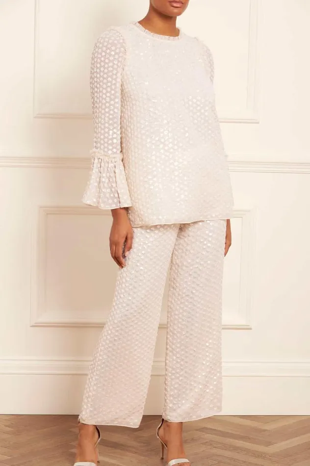 Needle and Thread Tops Raindrop Gloss Tunic Champagne 8211 Women
